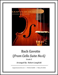 Bach Gavotte Orchestra sheet music cover Thumbnail